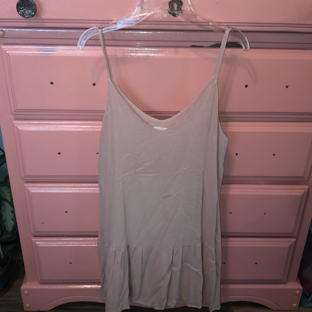 Blush pink tank too flare dress!
